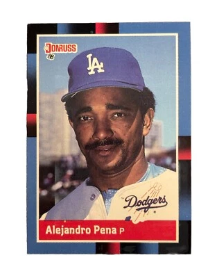 Excellent: Vintage 1988 Donruss Alejandro Pena Los Angeles Dodgers Trading Card - Image 1 of 2
