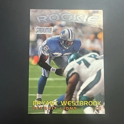 1997 Stadium Club Bryant Westbrook #163 Detroit Lions RC Football Card - Image 1 of 2
