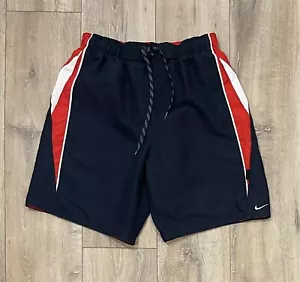 NIKE Men’s Swim Trunks Board Shorts Medium Red White Blue 28x8.5 - Picture 1 of 12