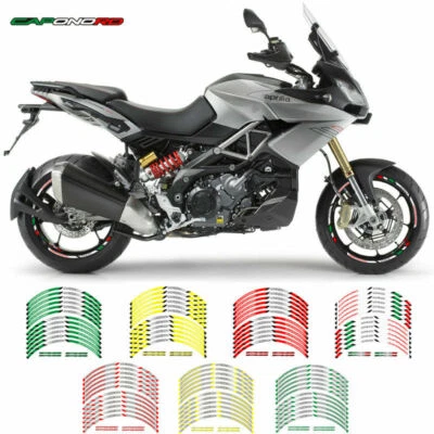Cinta adhesiva adhesiva para llantas de 17 rayas para Aprilia Caponord 1200 para llanta de motocicleta Foto 1 de 2