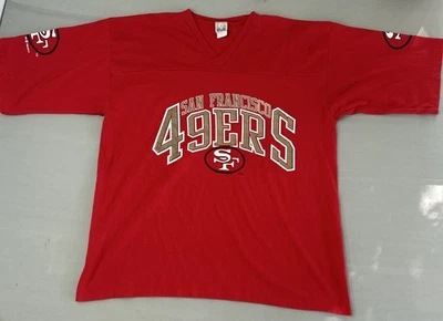 Camiseta De Colección San Francisco 49ers Suelta Puntada Única Años 90’s XL Competidor EE. UU. Foto 1 de 4
