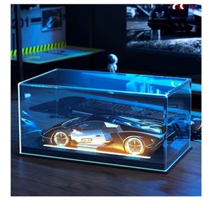 Auto Vitrine Acryl 13" x 7" x 6" LED beleuchtet 1/18 Modellauto Diecast Clear Box - Bild 1 von 6