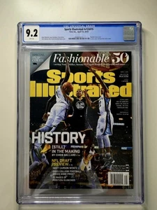 Stephen Curry Sports Illustrated Newsstand Magazine April 18, 2016 CGC 9.2 - Picture 1 of 2