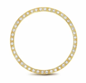 1CT BEAD SET NATURAL DIAMOND BEZEL 18KY FOR ROLEX DATEJUST, DAY DATE PRES 36MM - Picture 1 of 7