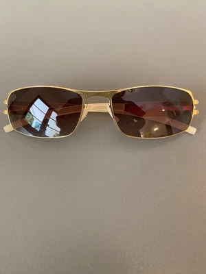 ic! Gafas de sol berlin modelo FERGUS ep-pat.no 863424 marcos dorados lentes marrones S-M Foto 1 de 4