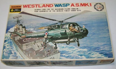 Fujimi Westland Wasp A.S.Mk.1 1/48 Helicopter Parts Sealed Has Decals Open Box - Image 1 of 4