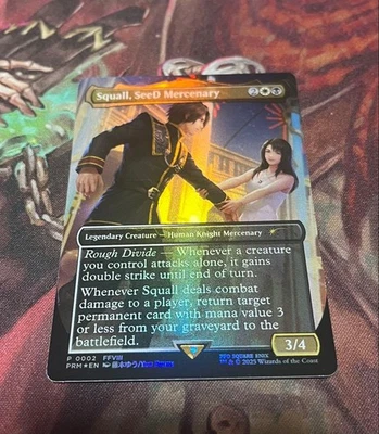 MTG Squall Mercenary of SeeD English Promo Foil Borderless - Image 1 of 2