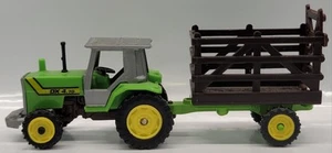Yatming Road Tough DX 4.70 Farm Tractor with Hay Wagon Diecast and Plastic  1:64 - Picture 1 of 10