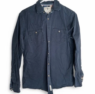 Camisa de acero y gelatina para hombre grande azul a cuadros con botones negocios informal occidental Foto 1 de 4