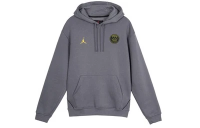 Paris Saint-Germain Co-Branded Stripe Pattern Gold Print Hoodie with Drawstring - Image 1 of 4