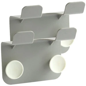 2Pcs Bad Vanity Platte Fön Halter Haar Halter Schrank Tür Für Hotel - Bild 1 von 16