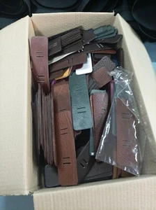 Verkaufe viel 50 Stück Echt Leder Konvolut Uhrenarmband Band gemischte Farben - Bild 1 von 11