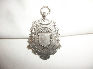 Antique Double Sided Silver Pocket Watch Fob Birmingham c1898 - Picture 1 of 4