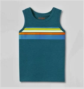 Toddler Boys' Striped Tank Top - Cat & Jack Blue 5T - Picture 1 of 1