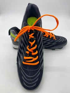 Rawlings Gator Men's 11.5 Low Baseball Cleats Baseball Shoes Black Orange 7084 - Picture 1 of 10