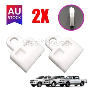 2 pcs DOOR GLASS WINDOW TRACK CLIPS Fit TOYOTA HILUX MK6 SR5 PICKUP 2005-2014 OZ - Picture 1 of 8