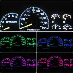 Gauge Cluster Instrument Panel Dash LED Lights Bulbs for 95-98 Chevy C1500 K1500 - Picture 1 of 12