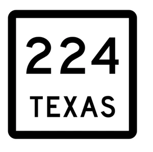 Texas State Highway 224 Aufkleber Sticker R2521 Highway Schild - Bild 1 von 1
