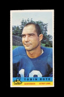 1959 BAZOOKA TOBIN ROTE DETROIT LIONS OVER 50% BORDERS CREASED DIVOT VIBRANT HQ - Image 1 of 2