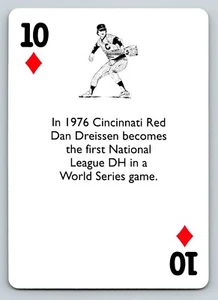 Tarjeta intercambiable MLB béisbol trivia bicicleta deportes colección diez de diamantes - Imagen 1 de 2