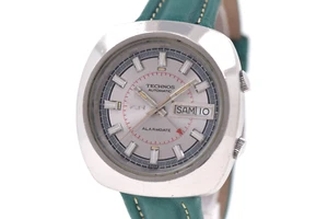 TECHNOS Alarmdate Vintage Automatic Alarm Watch AS5008 (SO1398) - Picture 1 of 8