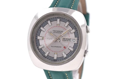 TECHNOS Alarmdate Vintage Automatic Alarm Watch AS5008 (SO1398) - Image 1 of 4