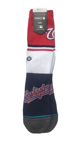 Stance Washington Nationals Color Crew Socks for Men - Large *NEW* Cover