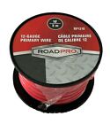 RoadPro RP1210 All Purpose Red 12 Gauge Primary Electrical Wire 10' Foot Spool