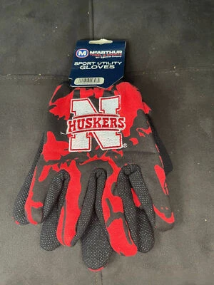 Nebraska Cornhuskers Sport Utility Gloves Officially Licensed Collegiate Product - Image 1 of 2