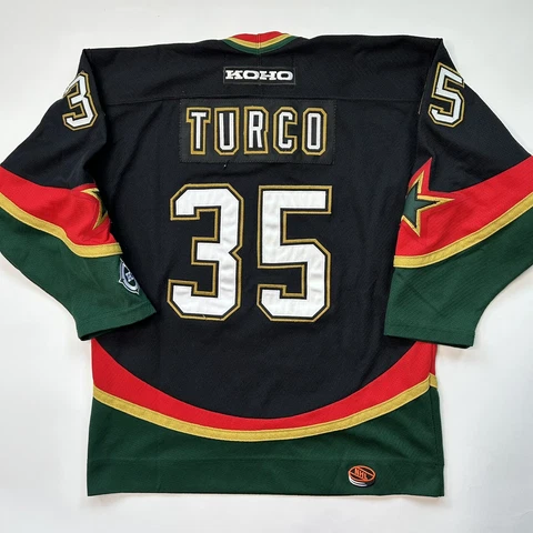 Vintage Koho Dallas Stars Jersey Youth Large/XL Marty Turco #35 Black Cover