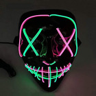 Halloween Light up Mask LED Mask EL Wire Scary Mask for Halloween Festival Party