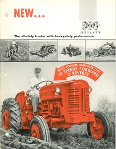 Utilitario IH International 300 con tractor TA de enganche rápido e implemento folleto a color - Imagen 1 de 13