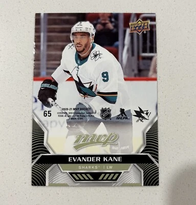 2020-21 Upper Deck MVP Ryan O'Reilly Puzzle Back Evander Kane 65 San Jose Sharks - Image 1 of 2