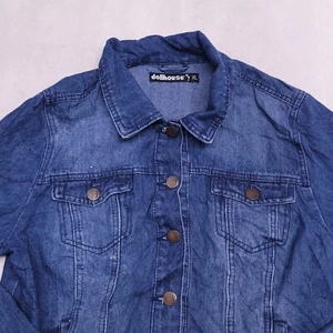 Dollhouse Casual Button Up Long Sleeve Denim Jean Jacket Womens Size XL Blue - Picture 1 of 10