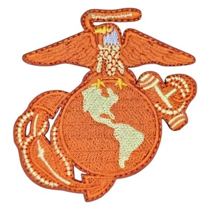 US MARINE CORPS EMBLEM SEMPER FI MARINES TACTICAL HOOK CUT OUT PATCH - Picture 1 of 2