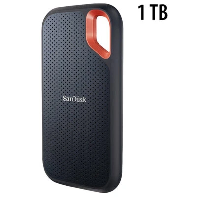 SanDisk Extreme Portable SSD-Festplatte, 1 TB, bis 1.050 MB/s, USB 3.2 Gen 2 - Bild 1 von 4