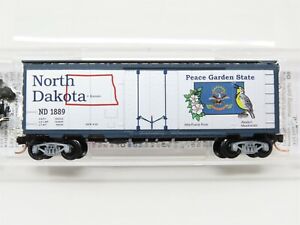 N Scale Micro Trains MTL 02100405 ND North Dakota State Car 40' Box Car #1889