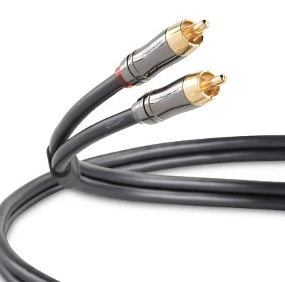 QED Performance AUDIO Graphite Stereo RCA Phono Interconnect Cable 0.6m, 1m, 3m - Image 1 of 4