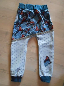 Warme Sweat-Hose Mitwachshose Jogger Gr. 134-140-Räuberhose - Bild 1 von 5