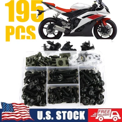 Kit completo de tornillos de perno de carenado para Honda CBR600 CBR250R 300R 500RR negro Foto 1 de 4