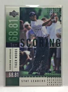 Tiger Woods 2002 Upper Deck Golf Stat Leaders SL6 - Picture 1 of 4