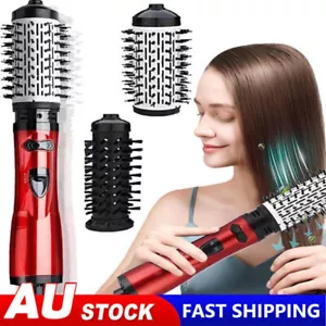 3 in1 Hot Air Styler and Rotating Hair Dryer Hair Straightener Curler Brush Comb - Picture 1 of 12