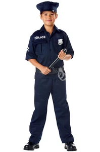 Brand New Police Officer Uniform Cop Outfit Child Halloween Costume - Picture 1 of 1