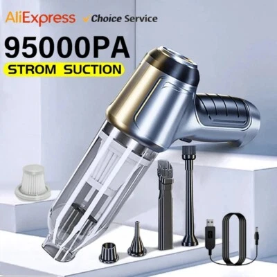 Wireless Handheld Car Vacuum Cleaner Wet Dry Strong Suction for Home & Auto - Image 1 of 4