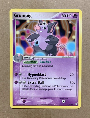 Grumpig 32/107 EX Emerald - Uncommon Pokemon Card - NM/Mint