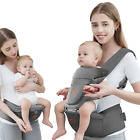 Baby Carrier with Hip Seat - Newborn to Toddler 6-in-1 Ways to Carry Adjustable 
