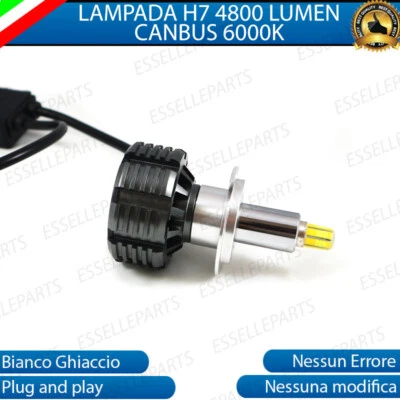 LAMPADA LED H7 6000K XENON CANBUS 360° SPECIFICO PER FARO LENTICOLARE NO ERROR - Immagine 1 di 4