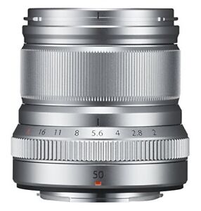 FUJIFILM Single Focus Medium Telephoto Lens XF50mmF2 R WR - Silver 50mm NEW