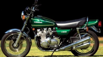 Kawasaki KZ900 A4 1976 juego completo de calcomanías y pines a rayas - diamante verde oscuro Foto 1 de 4