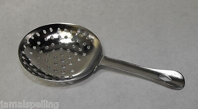 (1x) Bar Cocktail JULEP STRAINER Stainless Steel EACH *FREE USA SHIP* • 7.95$